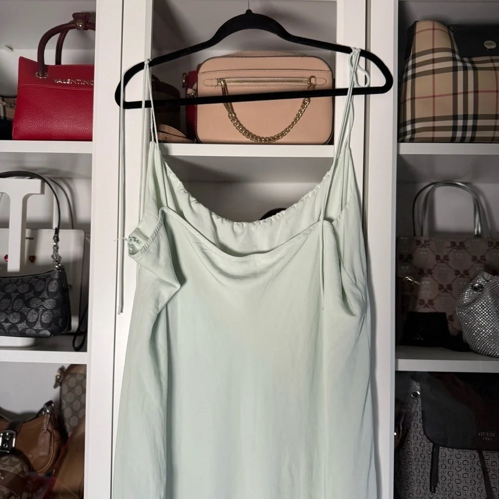 Abercrombie & Fitch Green Light Mint Green Maxi Dress Women’s Size Petite XXXL